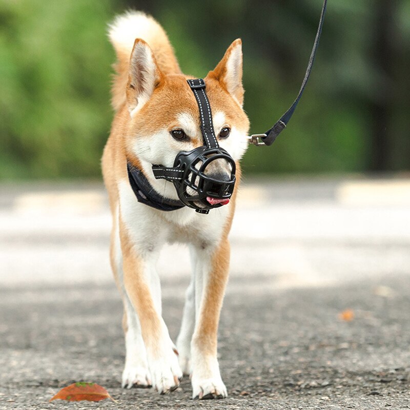 Dog Muzzle Adjustable Breathable Basket Muzzles for Small Medium Large Dogs Stop Biting Barking Chewing Pet Dogs Supplies