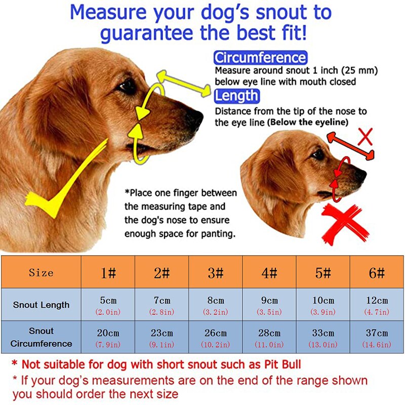 Dog Muzzle Adjustable Breathable Basket Muzzles for Small Medium Large Dogs Stop Biting Barking Chewing Pet Dogs Supplies
