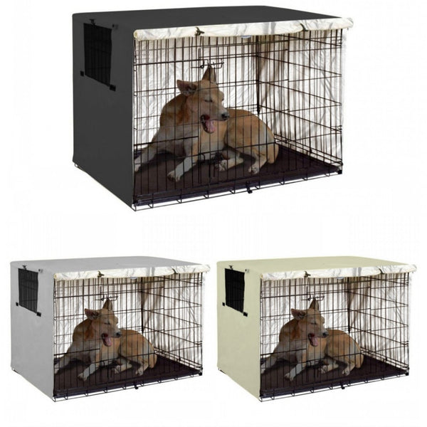 2021 New Pet Dog Cage Cover Dustproof Waterproof Kennel Sets Outdoor Foldable Small Medium Large Dogs Cage Accessory Products