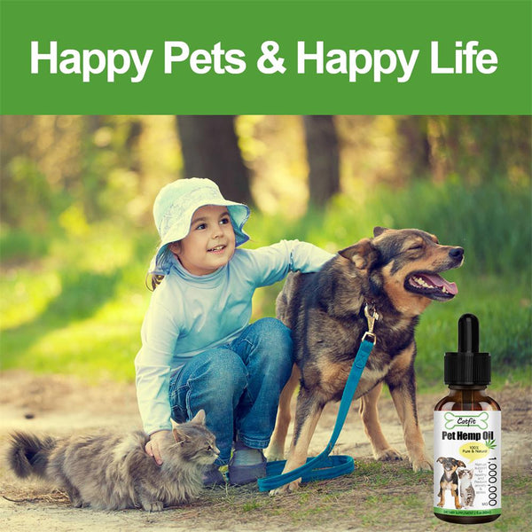GPGP 20ML Natural Pet H emp Oil Herbs Essential Oil for Dogs Cat Anxiety Relief Improve Immunity Pain Pet hair Care Oil