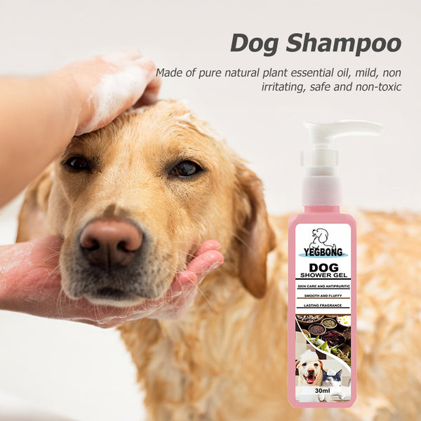 30ml Dogs Gentle Shampoos Insect Repellent Dog Shower Gel Plant Fragrance Decrease Odor Itchy Skin Relief Pets Grooming Supplies