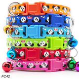 Wholesale 100Pcs Dog Collar With Bells Adjustable Necklace Puppy Kitten Collar Accessories Pet Shop Products Rabbit Neck Strap