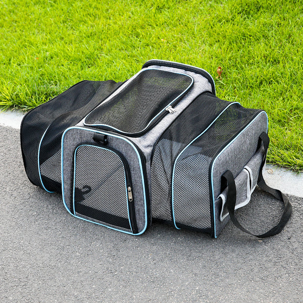 Foldable Breathable Pet Carrier Dog Cage